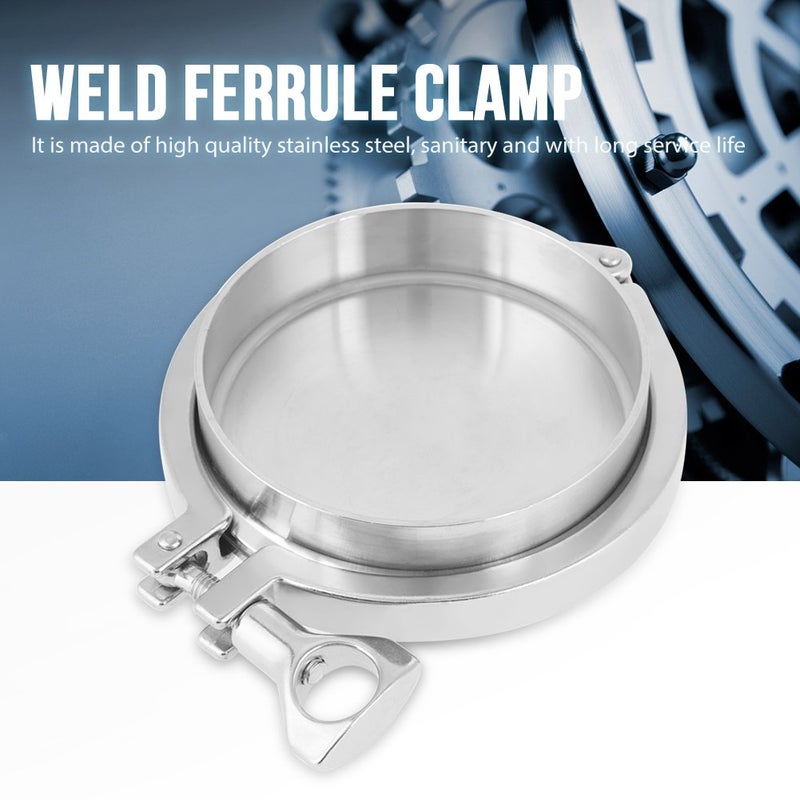 Jectse Stainless Steel Sanitary Pipe Fittings kitï¼Œwith Heavy Duty Tri Clamp,102mm 4" End,Weld Ferrule,silicone gasket - Image 5